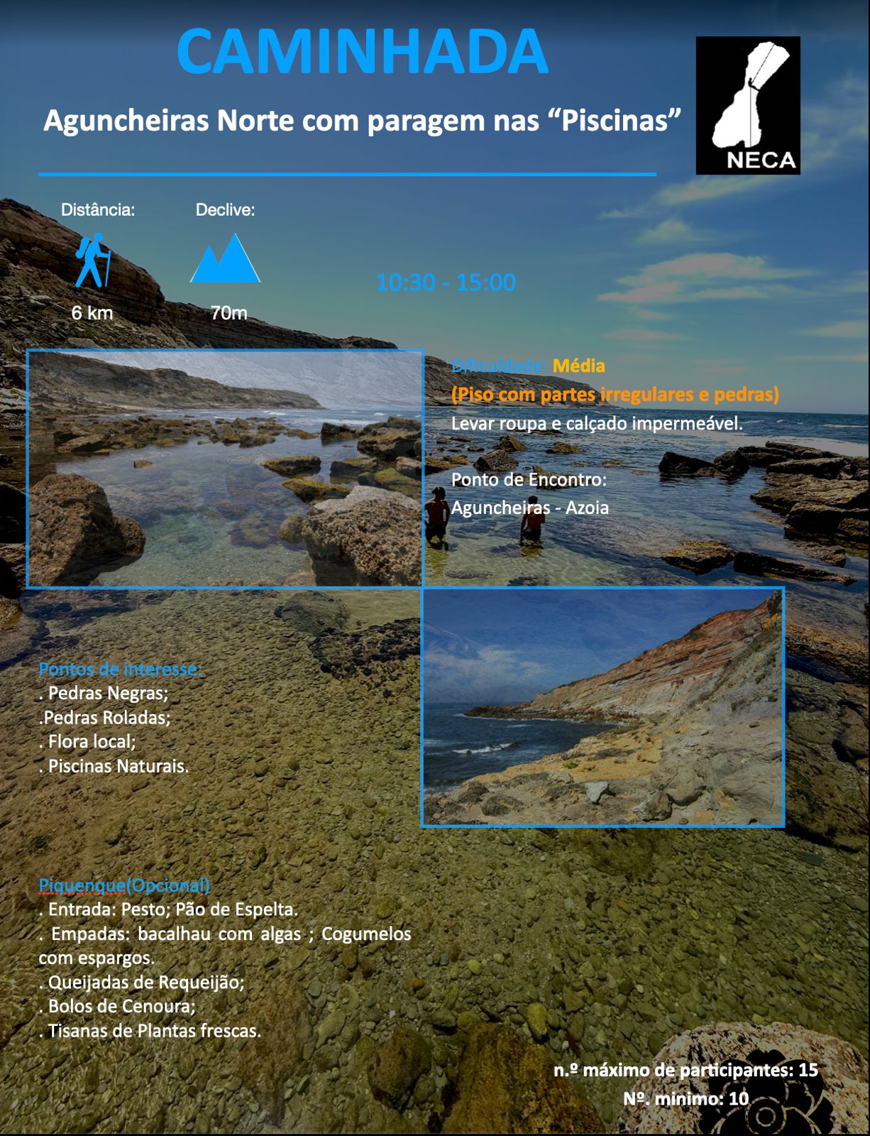 Aguncheiras Norte com paragem nas Piscinas